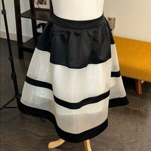 Elegant Black and White Women's Skirt